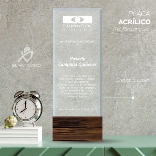 Placa en Acrílico Ref. Rectangular - Imagen 1