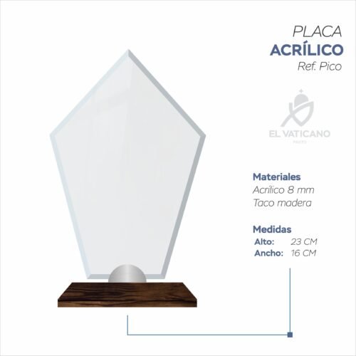 Placa en Acrílico Ref. Pico - Imagen 2