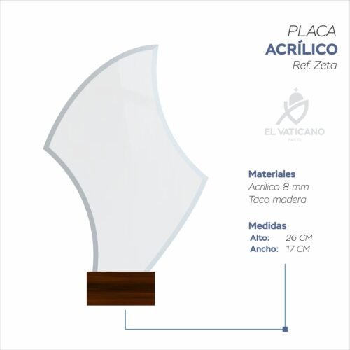 Placa en Acrílico Ref. Zeta - Imagen 2