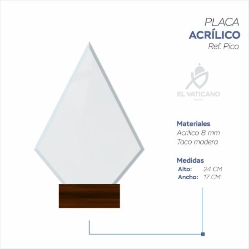 Placa en Acrílico Ref. Pico 2 - Imagen 2