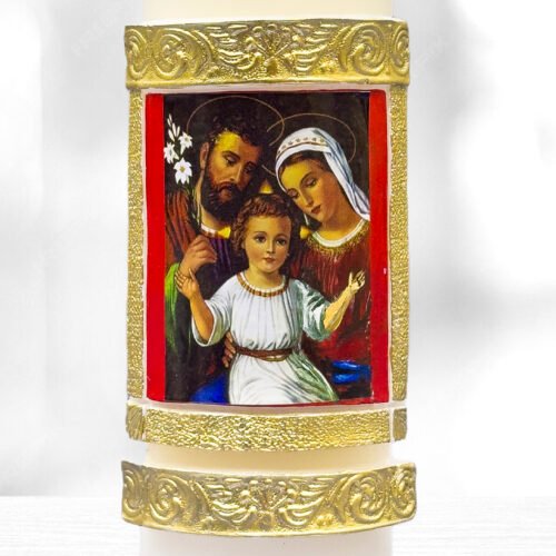 Cirio Personalizado Familia Sagrada 7x20 - Imagen 2