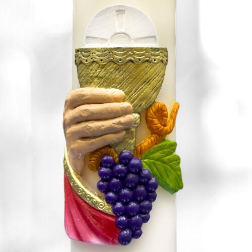 Cirio Eucaristía Mano 9x30 - Imagen 2