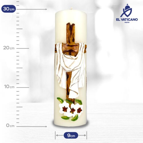 Cirio Manto Sagrado 9x30 - Imagen 1