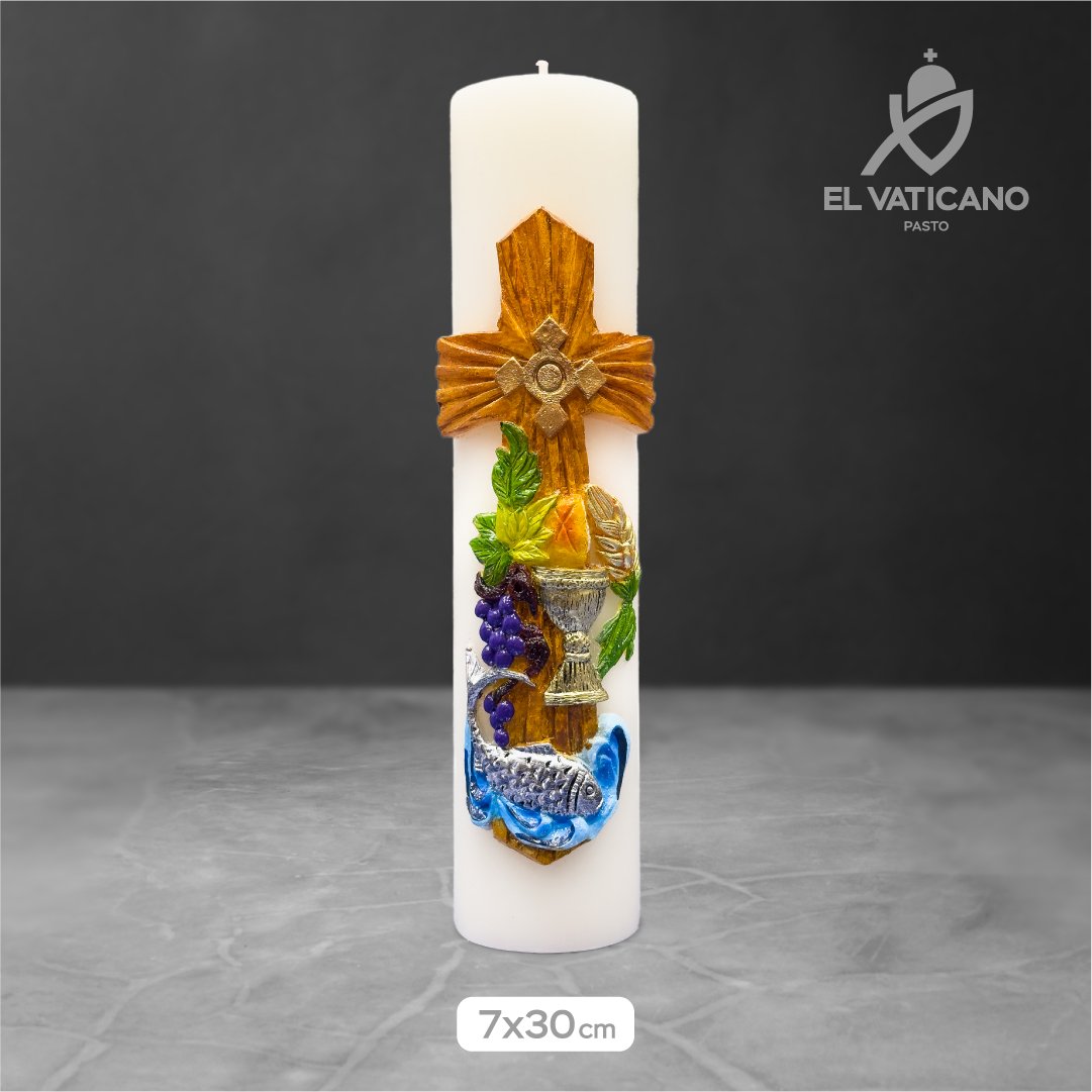 Cirio Sagrada Eucaristía 7x30
