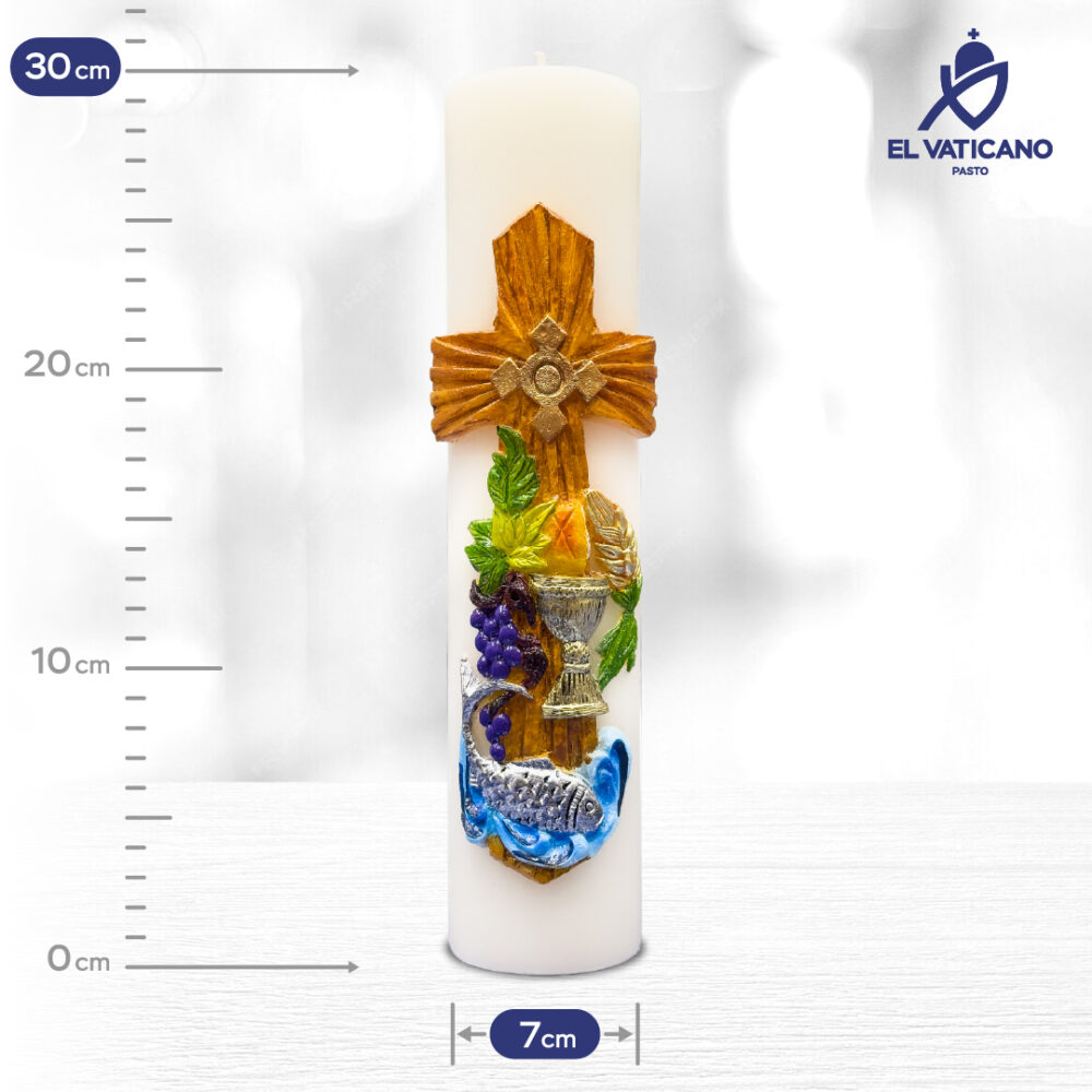 Cirio Sagrada Eucaristía 7x30