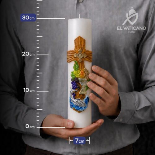 Cirio Sagrada Eucaristía 7x30 - Imagen 2