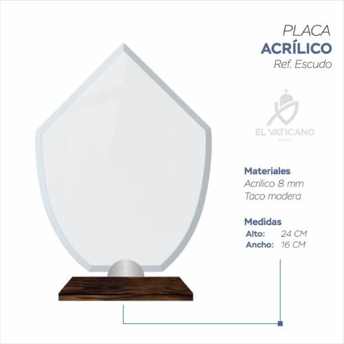 Placa en Acrílico Ref. Escudo 2 - Imagen 2