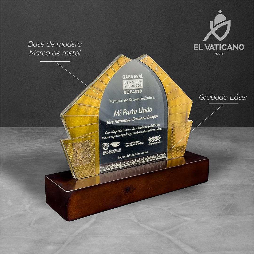 Reconocimiento/Placa Arco Carnaval