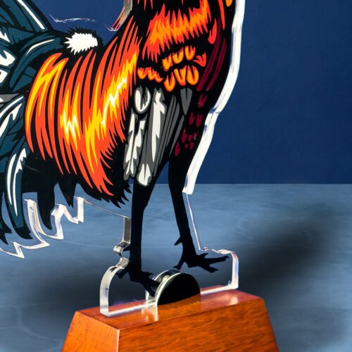 Reconocimiento Gallo en acrílico - Imagen 2