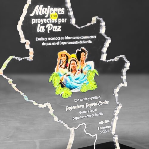 Placa Nariño impreso en UV - Imagen 2