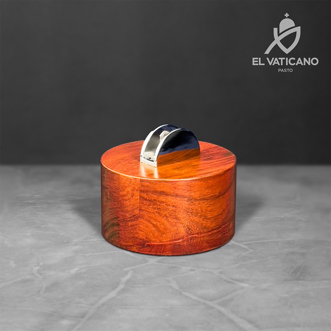 Taco de madera para Trofeo / Placa Redondo Miel