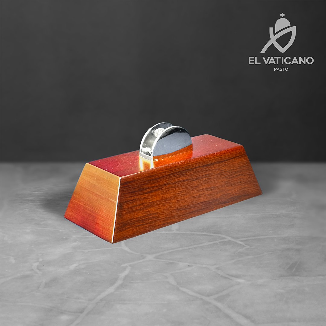 Taco de madera para Trofeo / Placa Trapecio Miel