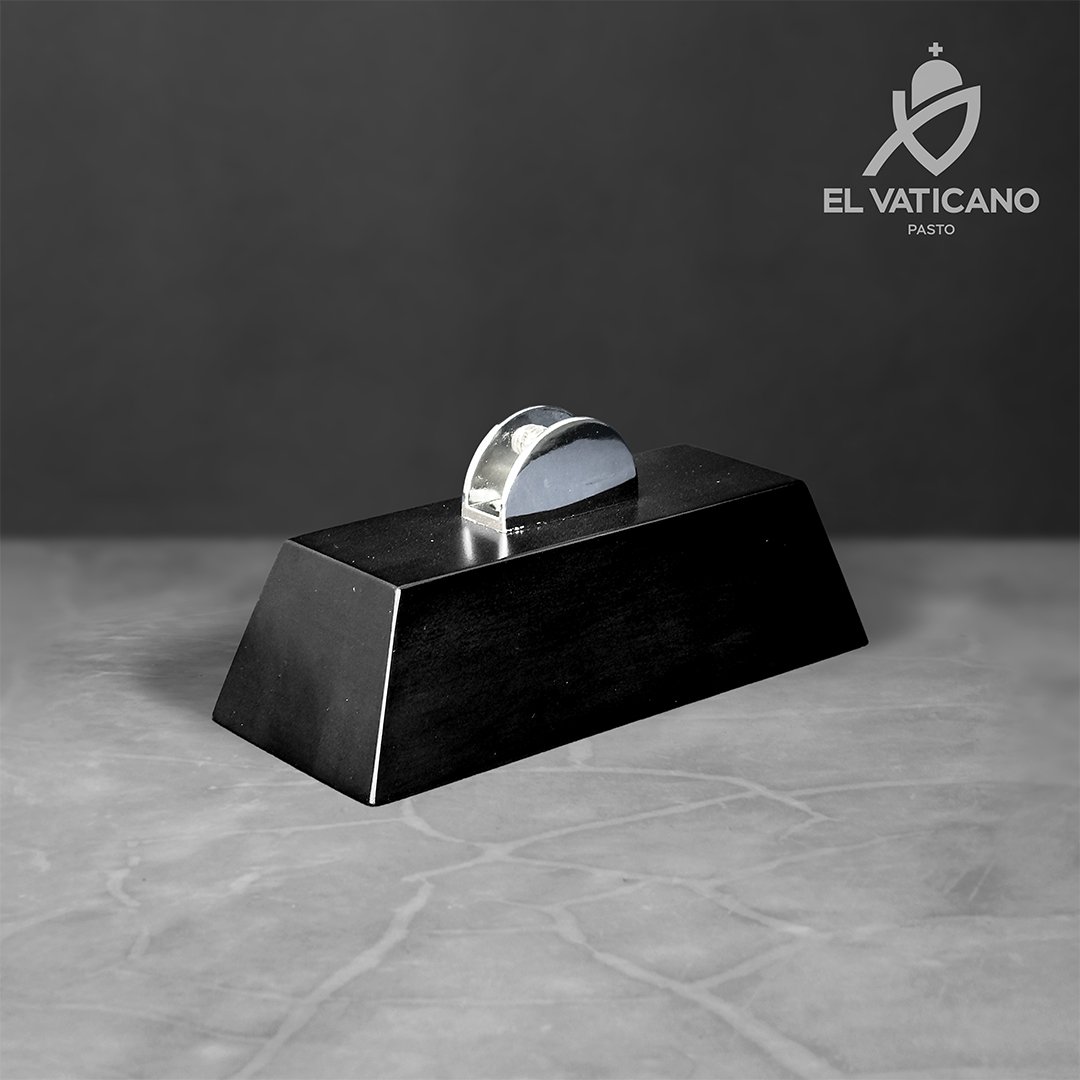 Taco de madera para Trofeo / Placa Trapecio Negro