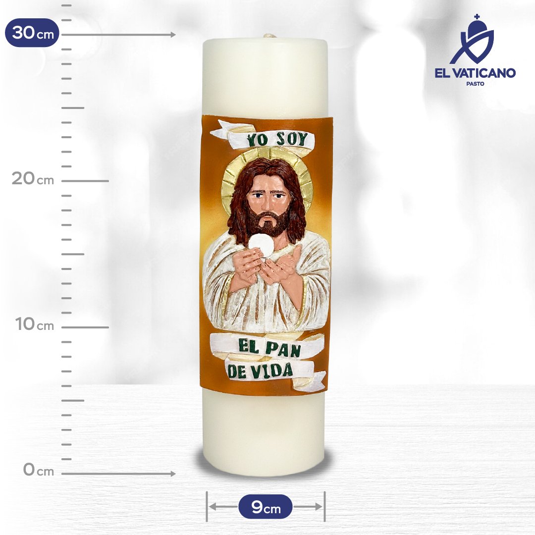 Cirio Jesús Eucaristía 9x30