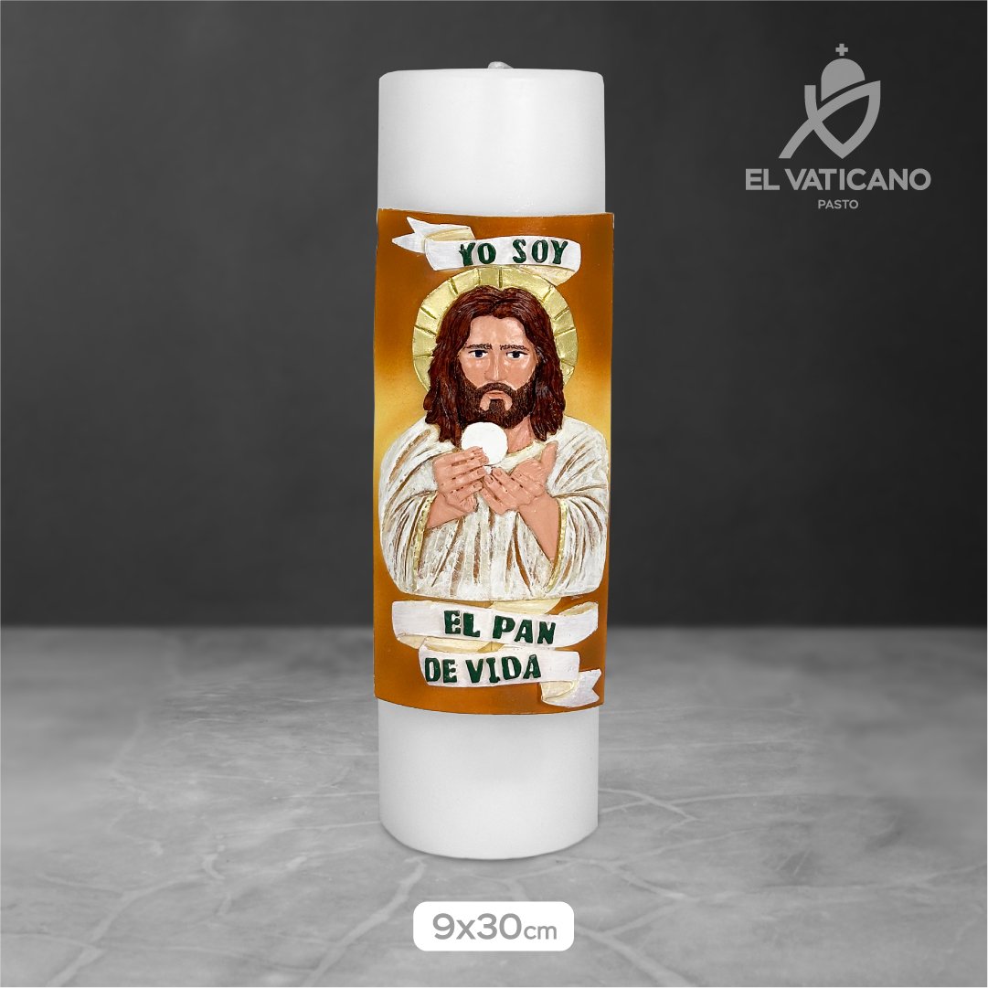 Cirio Jesús Eucaristía 9x30