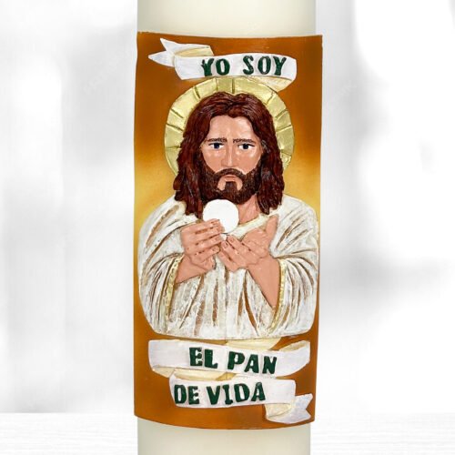 Cirio Jesús Eucaristía 9x30 - Imagen 2