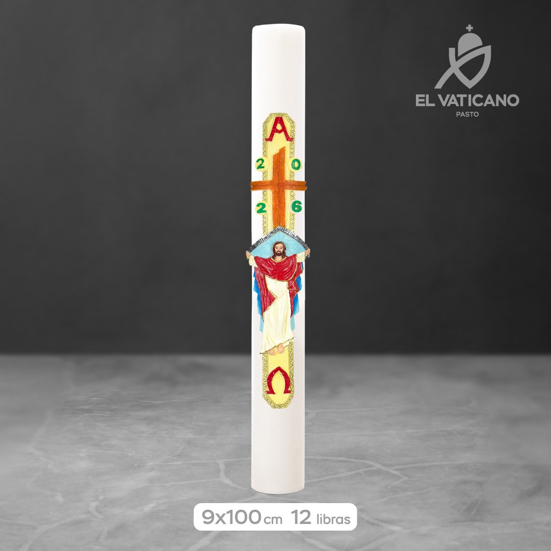 Cirio Jesús Eucaristía 9x100 · 12 libras