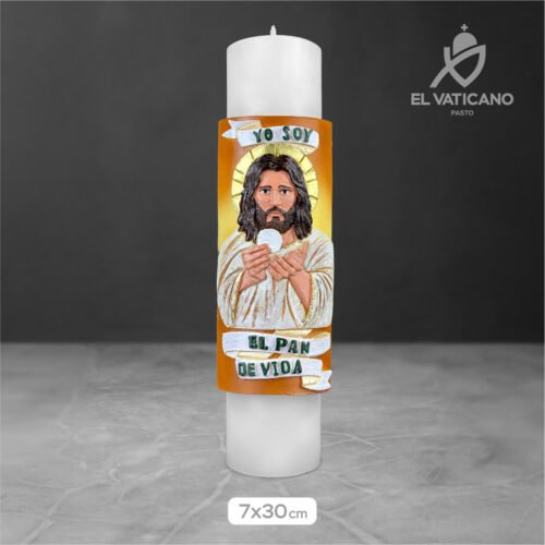 Cirio Jesús Eucaristía 7x30 - Imagen 1