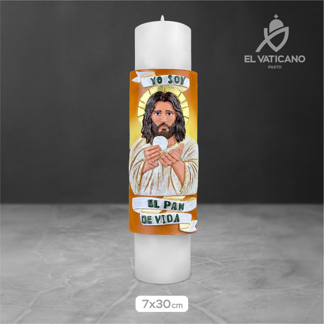 Cirio Jesús Eucaristía 7x30