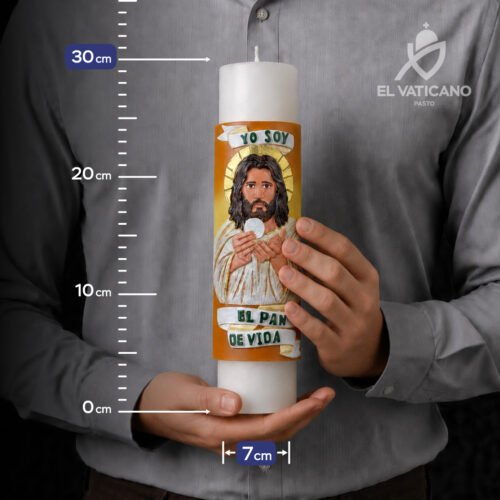 Cirio Jesús Eucaristía 7x30 - Imagen 2
