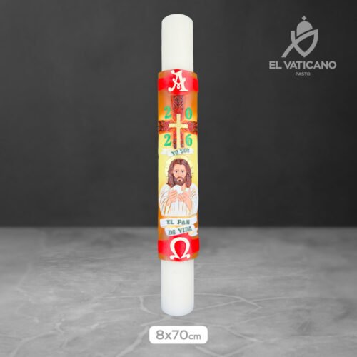 Cirio Jesús Eucaristía 8x70 - Imagen 1