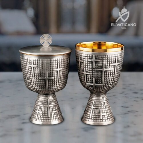 Juego de Copón y Cáliz de Lujo - Cruces - Imagen 1