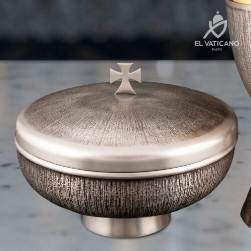 Juego de Copón y Cáliz de Lujo - Textura cepillada - Imagen 2