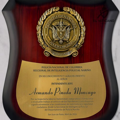 Escudo Reconocimiento Policia Nacional - Imagen 2