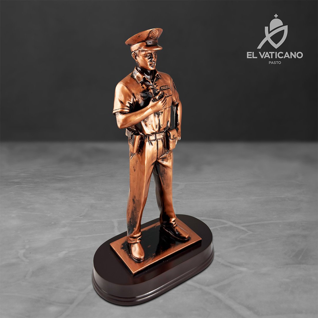 Reconocimiento Policia Nacional en resina