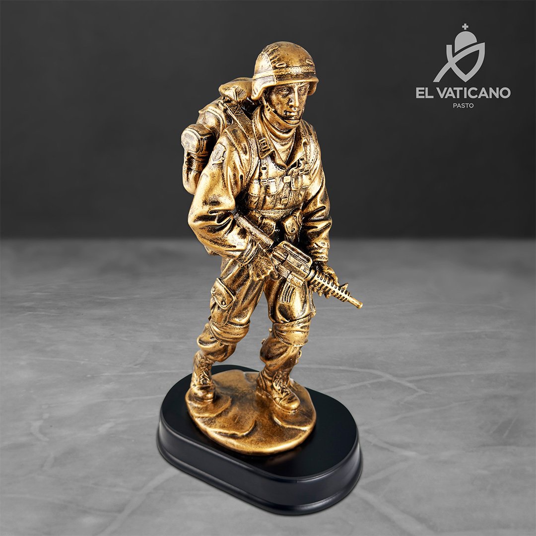 Reconocimiento Ejercito Nacional en resina