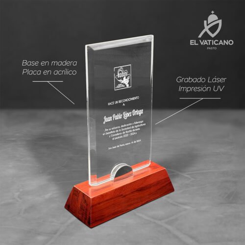 Placa de acrílico cuadrada - Imagen 1