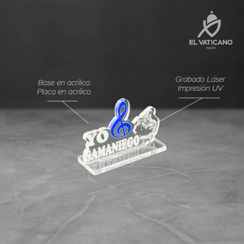 Placa pequeña de acrílico transparente - Imagen 1