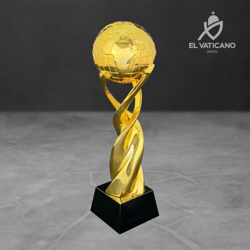 Trofeo Mundo en resina - Imagen 1