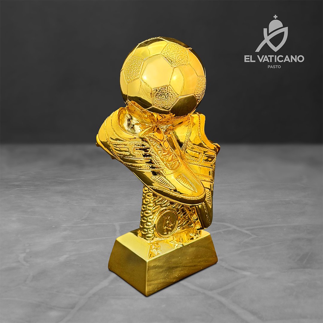 Trofeo Goleador dorado en resina